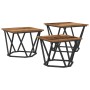 Mesas Laterales de 3 pcs en Madera Vieja de , Mesas de centro - Ref: Foro24-868283, Precio: 62,18 €, Descuento: -5%%