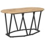 Mesa de café Artisan de roble de 80x40x40,5 cm en madera y metal de , Mesas de centro - Ref: Foro24-869695, Precio: 44,46 €, ...