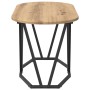 Mesa de café Artisan de roble de 80x40x40,5 cm en madera y metal de , Mesas de centro - Ref: Foro24-869695, Precio: 44,46 €, ...