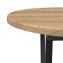 Mesa de café Artisan de roble de 80x40x40,5 cm en madera y metal de , Mesas de centro - Ref: Foro24-869695, Precio: 44,46 €, ...