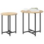 Mesa auxiliar  de 2 piezas en madera de roble sonoma y metal | Foro24.es | Tu tienda online para hogar, jardín y más Foro24.es