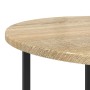Mesa auxiliar  de 2 piezas en madera de roble sonoma y metal | Foro24.es | Tu tienda online para hogar, jardín y más Foro24.es