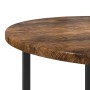 Mesa Lateral 2 pcs Madera de Roble Ahumada, Madera Ingenierizada y Metal de , Mesas auxiliares - Ref: Foro24-869698, Precio: ...