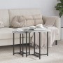 Mesa Lateral 2 pcs Gris Sonoma de Madera y Metal de , Mesas auxiliares - Ref: Foro24-869699, Precio: 47,50 €, Descuento: %