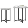 Mesa Lateral 2 pcs Gris Sonoma de Madera y Metal de , Mesas auxiliares - Ref: Foro24-869699, Precio: 47,50 €, Descuento: %