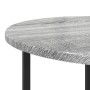 Mesa Lateral 2 pcs Gris Sonoma de Madera y Metal de , Mesas auxiliares - Ref: Foro24-869699, Precio: 47,50 €, Descuento: %