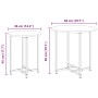 Mesa Lateral 2 pcs Gris Sonoma de Madera y Metal de , Mesas auxiliares - Ref: Foro24-869699, Precio: 47,50 €, Descuento: %