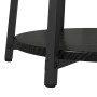 Mesa Lateral 2 pcs Negra de Madera y Metal de , Mesas auxiliares - Ref: Foro24-869702, Precio: 70,79 €, Descuento: -5%%
