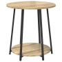 Mesa auxiliar de 2 piezas en madera de roble sonoma y metal de , Mesas auxiliares - Ref: Foro24-869703, Precio: 66,85 €, Desc...