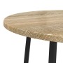 Mesa auxiliar de 2 piezas en madera de roble sonoma y metal de , Mesas auxiliares - Ref: Foro24-869703, Precio: 66,85 €, Desc...