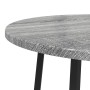 Mesa Lateral  2 pcs Gris Sonoma de Madera y Metal | Foro24.es | Tu tienda online para hogar, jardín y más Foro24.es