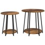 Mesa Auxiliar de 2 Piezas de Madera Vieja, Madera Reforzada y Metal | Foro24.es | Tu tienda online para hogar, jardín y más Foro24.es