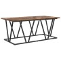 Mesa de café en roble ahumado, 100x50x40 cm, de madera ingenierizada y metal de , Mesas de centro - Ref: Foro24-869710, Preci...