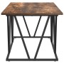 Mesa de café en roble ahumado, 100x50x40 cm, de madera ingenierizada y metal de , Mesas de centro - Ref: Foro24-869710, Preci...