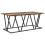 Mesa de café de madera reciclada 100x50x40 cm de madera de ingeniería y metal | Foro24.es | Tu tienda online para hogar, jardín y más Foro24.es