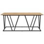 Mesa de café Artisan de roble 100x50x40 cm, de madera de ingeniería y metal de , Mesas de centro - Ref: Foro24-869713, Precio...