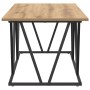 Mesa de café Artisan de roble 100x50x40 cm, de madera de ingeniería y metal de , Mesas de centro - Ref: Foro24-869713, Precio...