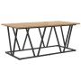 Mesa de café Artisan de roble 100x50x40 cm, de madera de ingeniería y metal de , Mesas de centro - Ref: Foro24-869713, Precio...