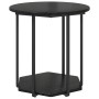 Mesa Lateral 2 pcs Madera de Roble Negro y Metal | Foro24.es | Tu tienda online para hogar, jardín y más Foro24.es