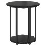 Mesa Lateral 2 pcs Madera de Roble Negro y Metal | Foro24.es | Tu tienda online para hogar, jardín y más Foro24.es