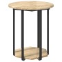 Mesa auxiliar de 2 piezas de madera de roble Sonoma y metal de , Mesas auxiliares - Ref: Foro24-869715, Precio: 69,24 €, Desc...