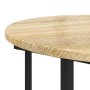 Mesa auxiliar de 2 piezas de madera de roble Sonoma y metal de , Mesas auxiliares - Ref: Foro24-869715, Precio: 69,24 €, Desc...