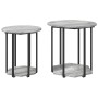 Mesa Lateral 2 pcs Gris Sonoma de Madera y Metal de , Mesas auxiliares - Ref: Foro24-869717, Precio: 72,48 €, Descuento: -5%%