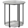 Mesa Lateral 2 pcs Gris Sonoma de Madera y Metal de , Mesas auxiliares - Ref: Foro24-869717, Precio: 72,48 €, Descuento: -5%%