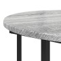 Mesa Lateral 2 pcs Gris Sonoma de Madera y Metal de , Mesas auxiliares - Ref: Foro24-869717, Precio: 72,48 €, Descuento: -5%%