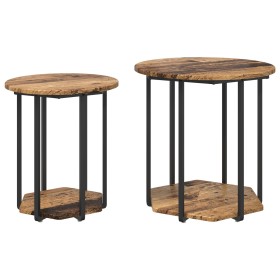 Comprar Mesa lateral 2 pcs de madera vieja