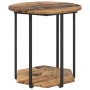 Mesa lateral  2 pcs de madera vieja, madera ingeniada y metal | Foro24.es | Tu tienda online para hogar, jardín y más Foro24.es