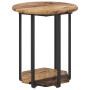 Mesa lateral  2 pcs de madera vieja, madera ingeniada y metal | Foro24.es | Tu tienda online para hogar, jardín y más Foro24.es