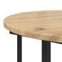 Juego de 2 mesas laterales  de roble, madera de ingeniería y metal | Foro24.es | Tu tienda online para hogar, jardín y más Foro24.es