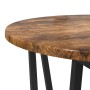 Mesa Auxiliar 2 Pzs de Roble Ahumado con Madera Ingenierizada y Metal | Foro24.es | Tu tienda online para hogar, jardín y más Foro24.es