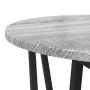 Mesa auxiliar  de 2 piezas en gris Sonoma, hecha de madera y metal | Foro24.es | Tu tienda online para hogar, jardín y más Foro24.es
