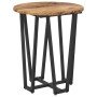 Mesa lateral de 2 piezas hecha de madera reciclada, tablero de madera y metal de , Mesas auxiliares - Ref: Foro24-869724, Pre...