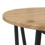 Mesa Lateral de 2 Piezas en Madera de Roble y Metal | Foro24.es | Tu tienda online para hogar, jardín y más Foro24.es