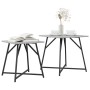 Mesa Auxiliar  2 pcs Gris Sonoma de Madera y Metal | Foro24.es | Tu tienda online para hogar, jardín y más Foro24.es
