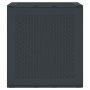 Caja de Almacenamiento Antracita 55x53x57 cm PP de , Cajas de almacenaje para exteriores - Ref: Foro24-870579, Precio: 54,23 ...