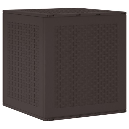 Caja de Almacenamiento Marrón 55x53x57 cm PP de , Cajas de almacenaje para exteriores - Ref: Foro24-870580, Precio: 58,76 €, ...