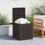 Caja de Almacenamiento Marrón 55x53x57 cm PP de , Cajas de almacenaje para exteriores - Ref: Foro24-870580, Precio: 58,76 €, ...