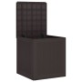Caja de Almacenamiento Marrón 55x53x57 cm PP de , Cajas de almacenaje para exteriores - Ref: Foro24-870580, Precio: 58,76 €, ...
