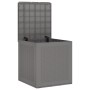 Caja de Almacenamiento Jardín Gris Claro 55x53x57 cm PP de , Cajas de almacenaje para exteriores - Ref: Foro24-870582, Precio...