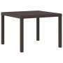 Mesa de Exterior Marrón Polipropileno Cuadrada 1 m Ligera de , Mesas de jardín - Ref: Foro24-871681, Precio: 89,31 €, Descuen...