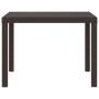 Mesa de Exterior Marrón Polipropileno Cuadrada 1 m Ligera de , Mesas de jardín - Ref: Foro24-871681, Precio: 89,31 €, Descuen...