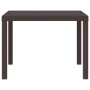 Mesa de Exterior Marrón Polipropileno Cuadrada 1 m Ligera de , Mesas de jardín - Ref: Foro24-871681, Precio: 89,31 €, Descuen...
