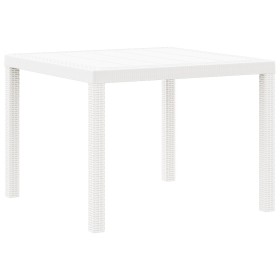 Mesa Exterior Blanca Plástico Mediana Duradera Mesa de Patio de , Mesas de jardín - Ref: Foro24-871682, Precio: 89,31 €, Desc...