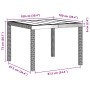 Mesa al Aire Libre Gris Claro Plástico Estándar Duradera de , Mesas de jardín - Ref: Foro24-871683, Precio: 92,57 €, Descuent...