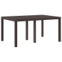 Mesa Exterior Marrón Plástico Grande Ligera de , Mesas de jardín - Ref: Foro24-871685, Precio: 130,52 €, Descuento: %