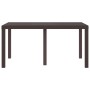 Mesa Exterior Marrón Plástico Grande Ligera de , Mesas de jardín - Ref: Foro24-871685, Precio: 130,52 €, Descuento: %